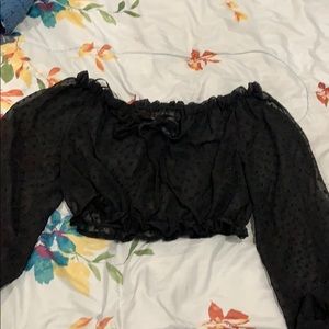 Sheer crop top